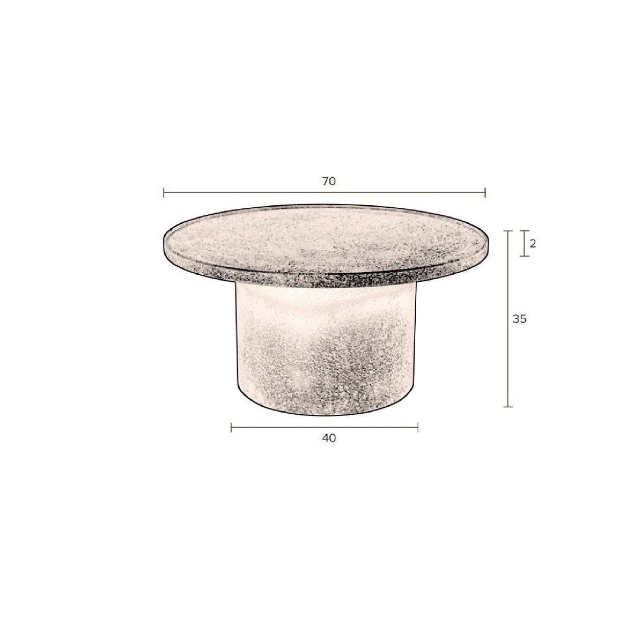   Modern European furniture - Round Black Coffee Table - www.oroa.com | Oroa.com