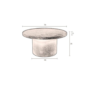   Modern European furniture - Round Black Coffee Table - www.oroa.com | Oroa.com