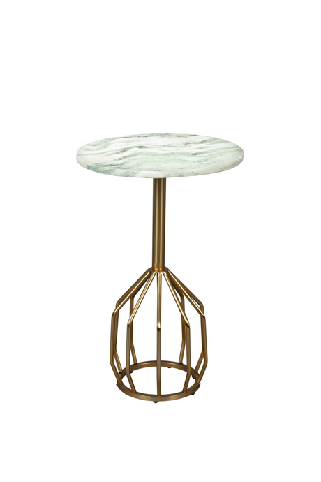 Marble Pedestal Side Table | Dutchbone Salerno | OROA.com