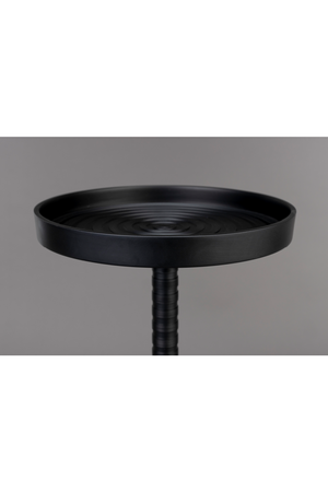 Black Aluminum Pedestal Side Table | Dutchbone Turner | OROA.com