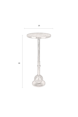 Marble Pedestal Side Table | Dutchbone Everest | OROA.com