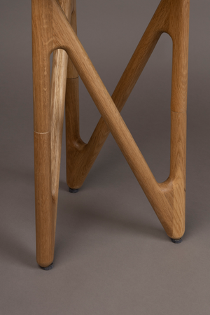 Round Glass Retro Side Table | Dutchbone Naia | OROA.com