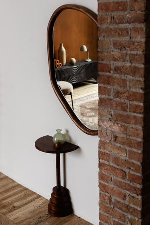 Lacquered Wood Wall Side Table | Dutchbone Lina | OROA.com