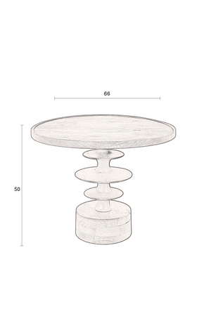 Round Wooden Coffee Table | Dutchbone Cath OROA.com