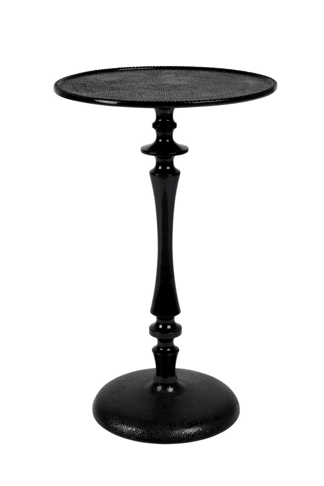 Black Pedestal Side Table | Dutchbone Odessa | OROA.com