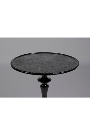Black Pedestal Side Table | Dutchbone Odessa | OROA.com