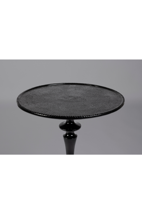 Black Pedestal Side Table | Dutchbone Odessa | OROA.com