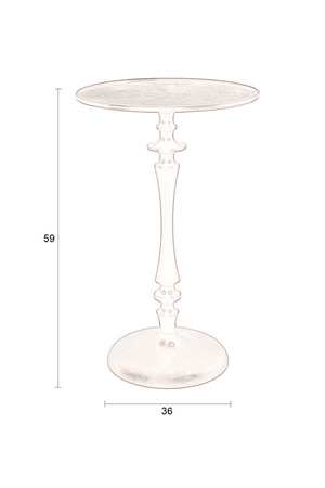 Black Pedestal Side Table | Dutchbone Odessa | OROA.com