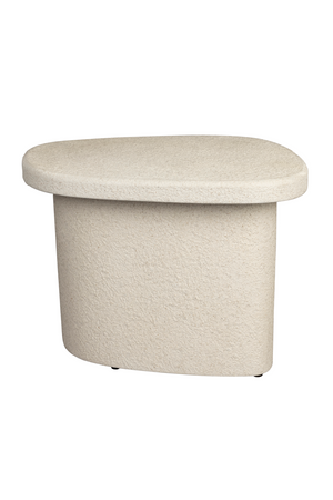 Organic-Shaped Beige Side Table | Dutchbone Veda | OROA.com
