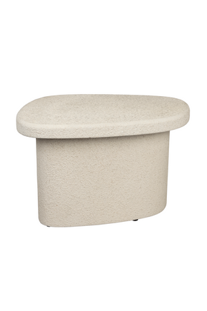 Organic-Shaped Beige Side Table | Dutchbone Veda | OROA.com