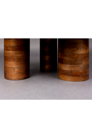 Marble Pedestal Side Tables (3) | Dutchbone Suki | OROA.com