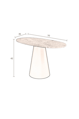 Solid Marble Coffee Table | Dutchbone Jared  | OROA.com