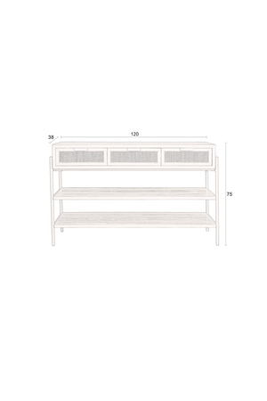 Rattan Console Table | Dutchbone Yasu | OROA.com