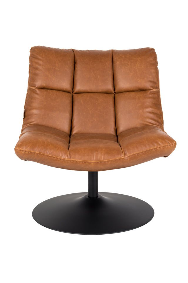 Brown Pedestal Accent Chair | Dutchbone Bar | OROA.com