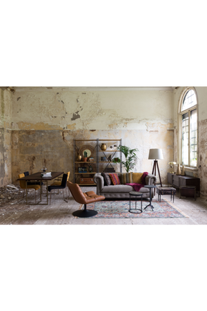 Brown Pedestal Accent Chair | Dutchbone Bar | OROA.com