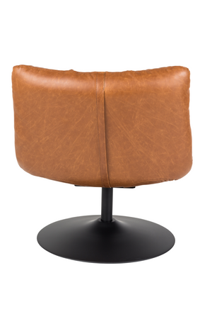 Brown Pedestal Accent Chair | Dutchbone Bar | OROA.com
