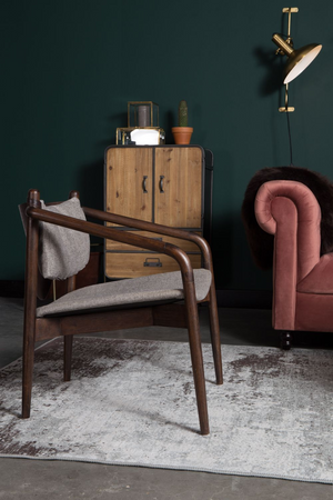 Herringbone Upholstered Armchair | Dutchbone Torrance | OROA.com