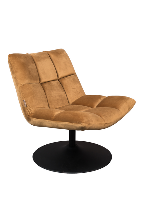 Velvet Pedestal Accent Chair | Dutchbone Bar | Oroa.com