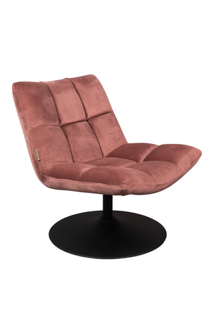Velvet Pedestal Accent Chair | Dutchbone Bar | Oroa.com