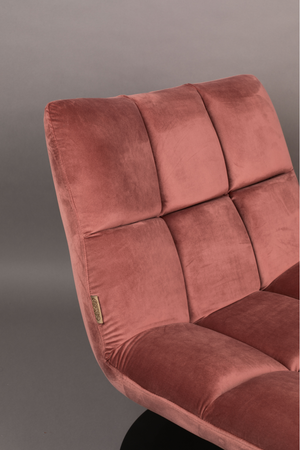 Velvet Pedestal Accent Chair | Dutchbone Bar | Oroa.com