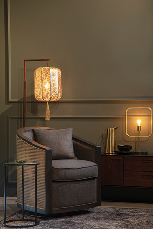 Curved Gray Lounge Chair | Dutchbone Amaron | OROA.com