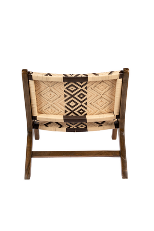 Tribal Pattern Lounge Chair | Dutchbone Landa | OROA.com