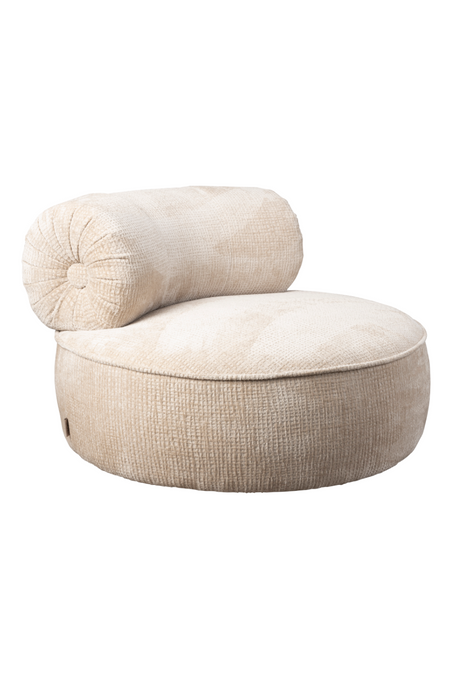 Round Modern Lounge Chair | Dutchbone Tilbury | OROA.com