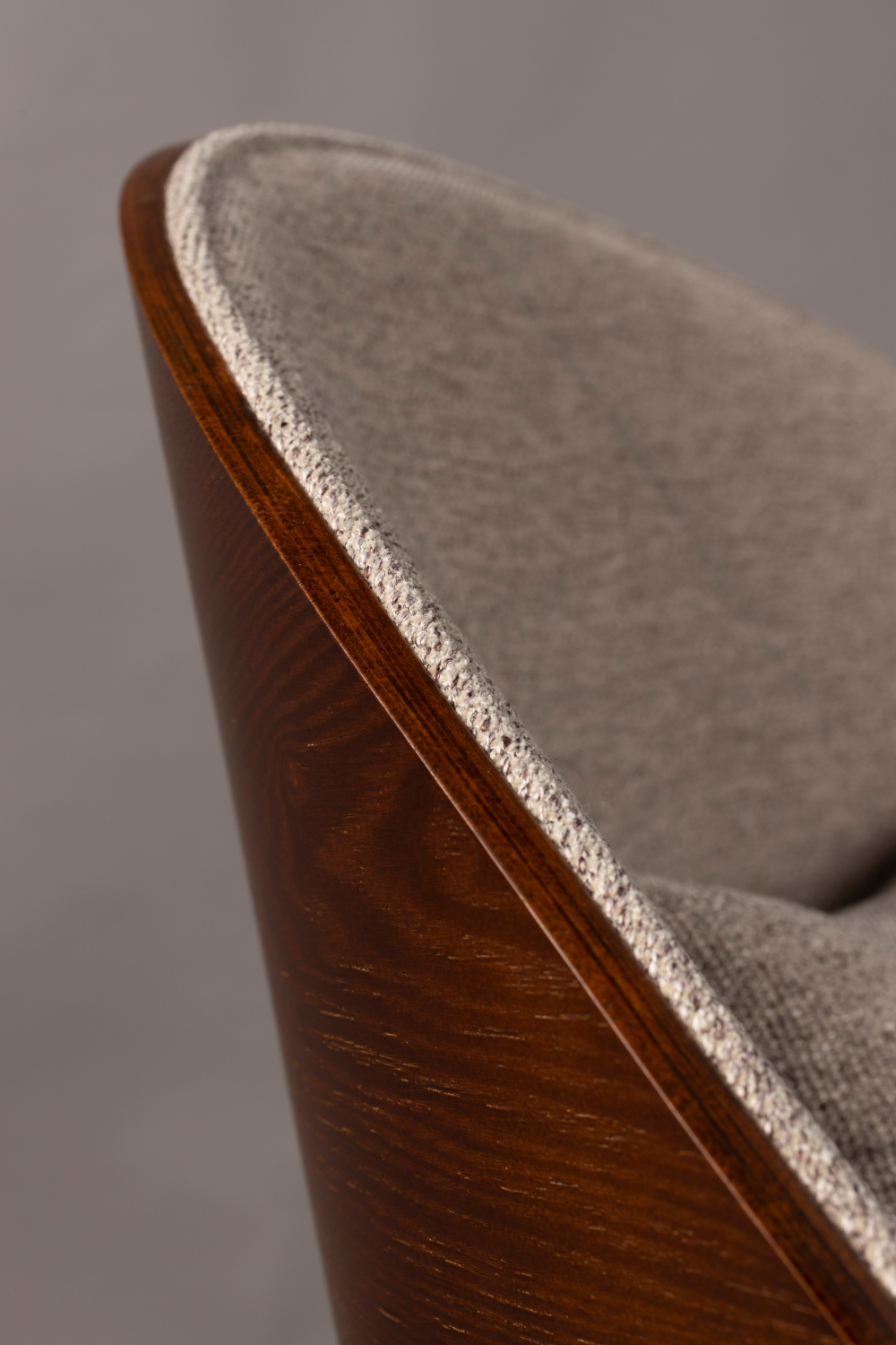 Beige Fabric Lounge Chair | Dutchbone Rodin | OROA.com