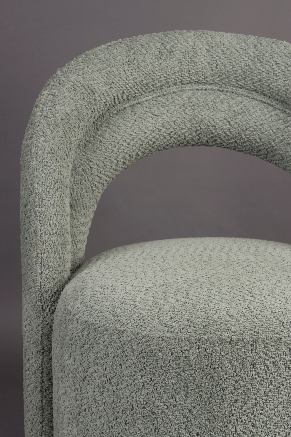 Bouclé Swivel Lounge Chair | Dutchbone Seina | OROA.com