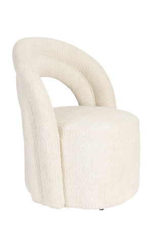 Bouclé Swivel Lounge Chair | Dutchbone Seina | OROA.com