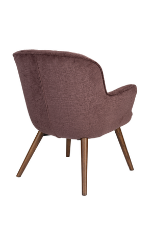 Velvet Vintage Style Lounge Chair | Dutchbone Lenn | OROA.com