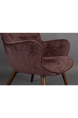 Velvet Vintage Style Lounge Chair | Dutchbone Lenn | OROA.com