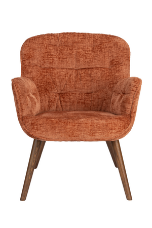 Velvet Vintage Style Lounge Chair | Dutchbone Lenn | OROA.com