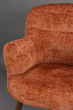 Velvet Vintage Style Lounge Chair | Dutchbone Lenn | OROA.com
