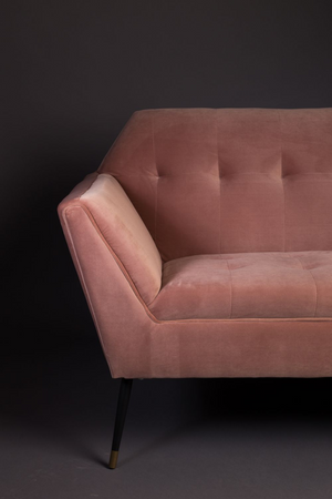 Pink Velvet 2-Seater Sofa | Dutchbone Kate | DutchFurniture.com