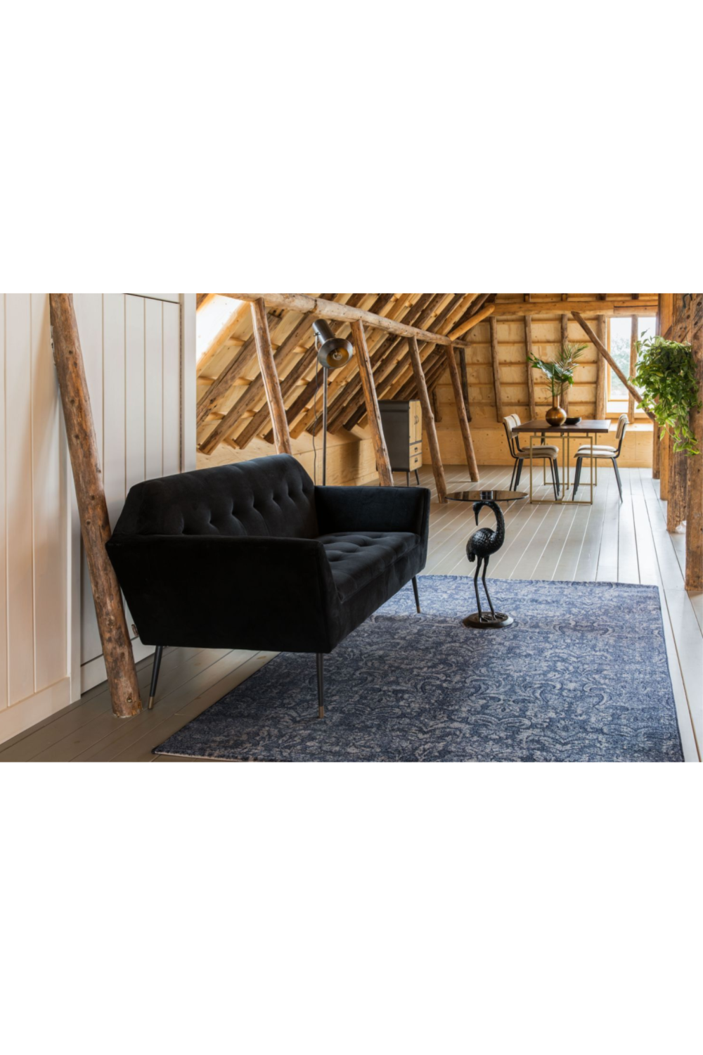 Black Velvet 2-Seater Sofa | Dutchbone Kate | DutchFurniture.com