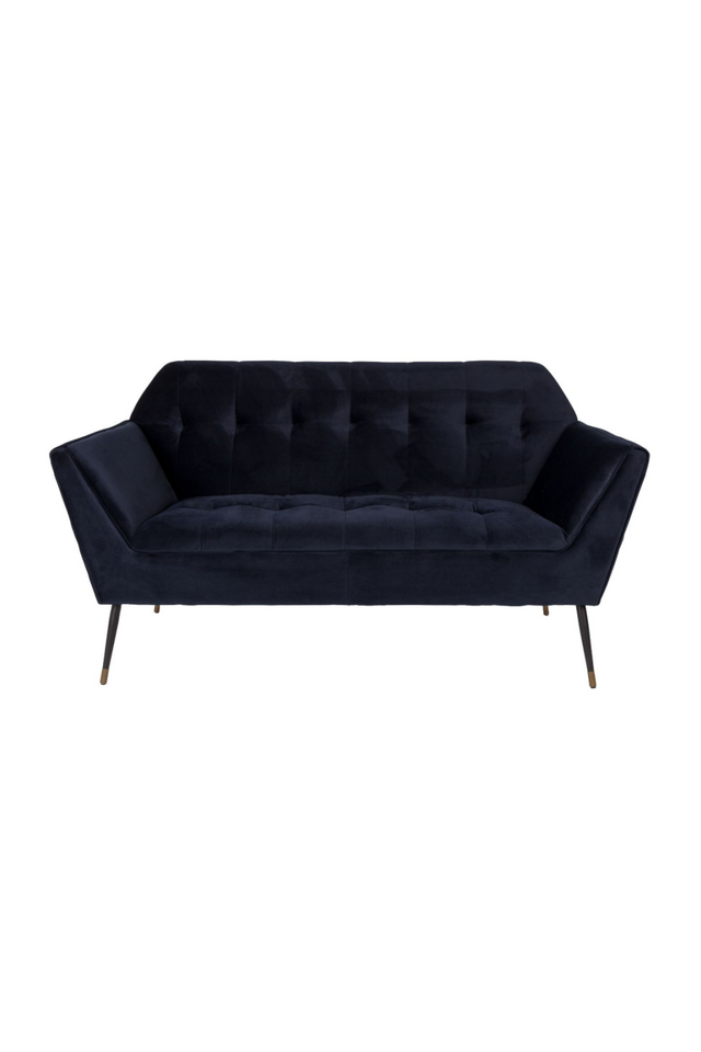 Deep Blue Velvet 2-Seater Sofa | Dutchbone Kate | DutchFurniture.com
