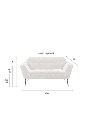 Bouclé Tufted Sofa | Dutchbone Kate | OROA.com