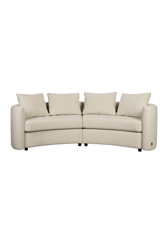 Modern Curved Sofa | Dutchbone Fernon | OROA.com