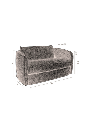 Curved Modern Sofa | Dutchbone Boho | OROA.com