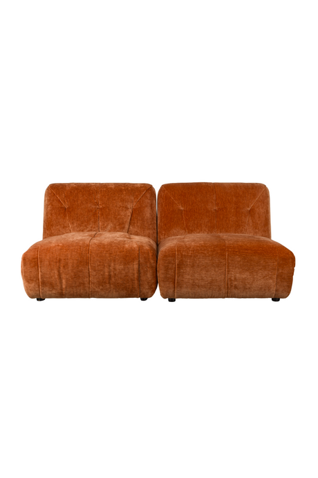 Orange Velvet Sofa | Dutchbone Giada | Oroa.com