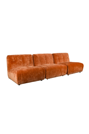 Orange Velvet Sofa | Dutchbone Giada | Oroa.com