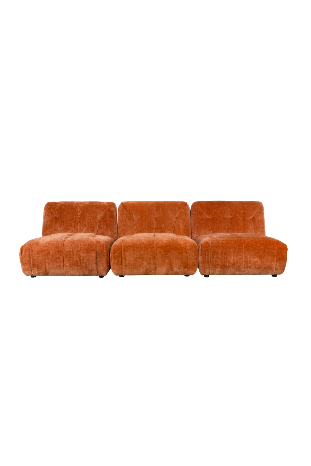 Orange Velvet Sofa | Dutchbone Giada | Oroa.com