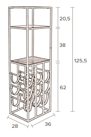 Green Marble Wine Cabinet | Dutchbone Mil | dutchfurniture.com