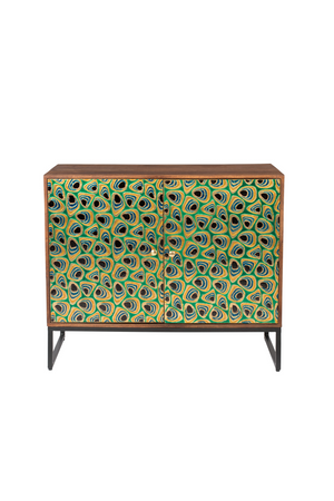 Mango Wood Multi-colored Cabinet | Dutchbone Meena | OROA.com