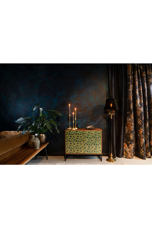 Mango Wood Multi-colored Cabinet | Dutchbone Meena | OROA.com