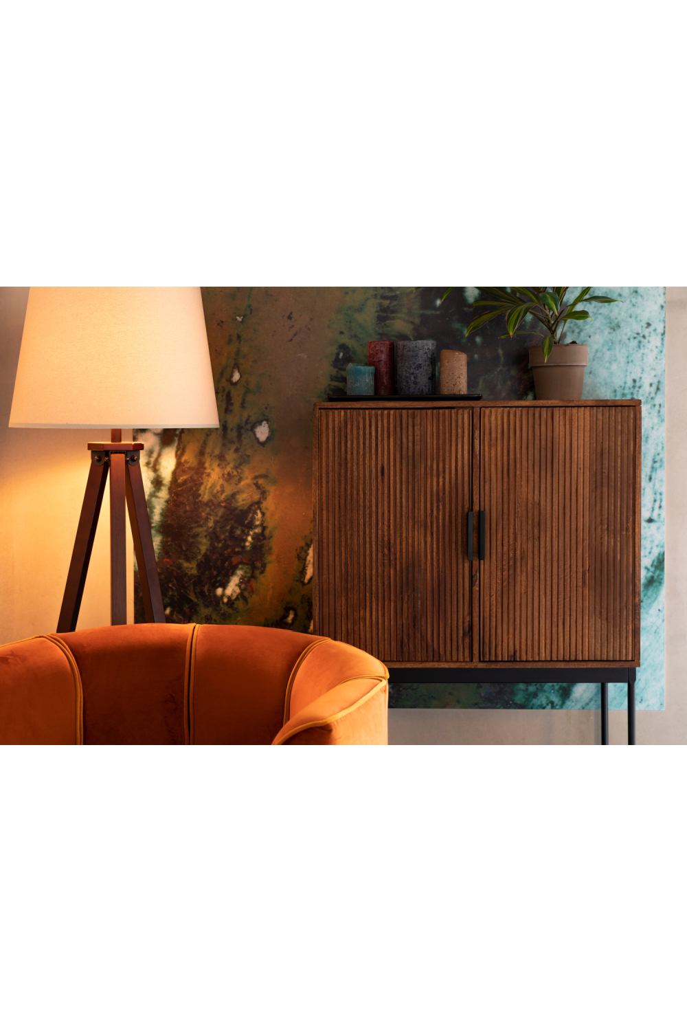 Lacquered Mango Wood Cabinet | Dutchbone Saroo | OROA.com