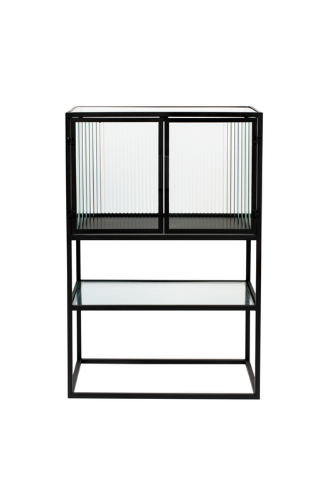 Black Framed Glass Cabinet | Dutchbone Boli | OROA.com