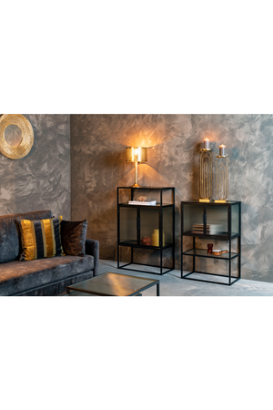 Black Framed Glass Cabinet | Dutchbone Boli | OROA.com