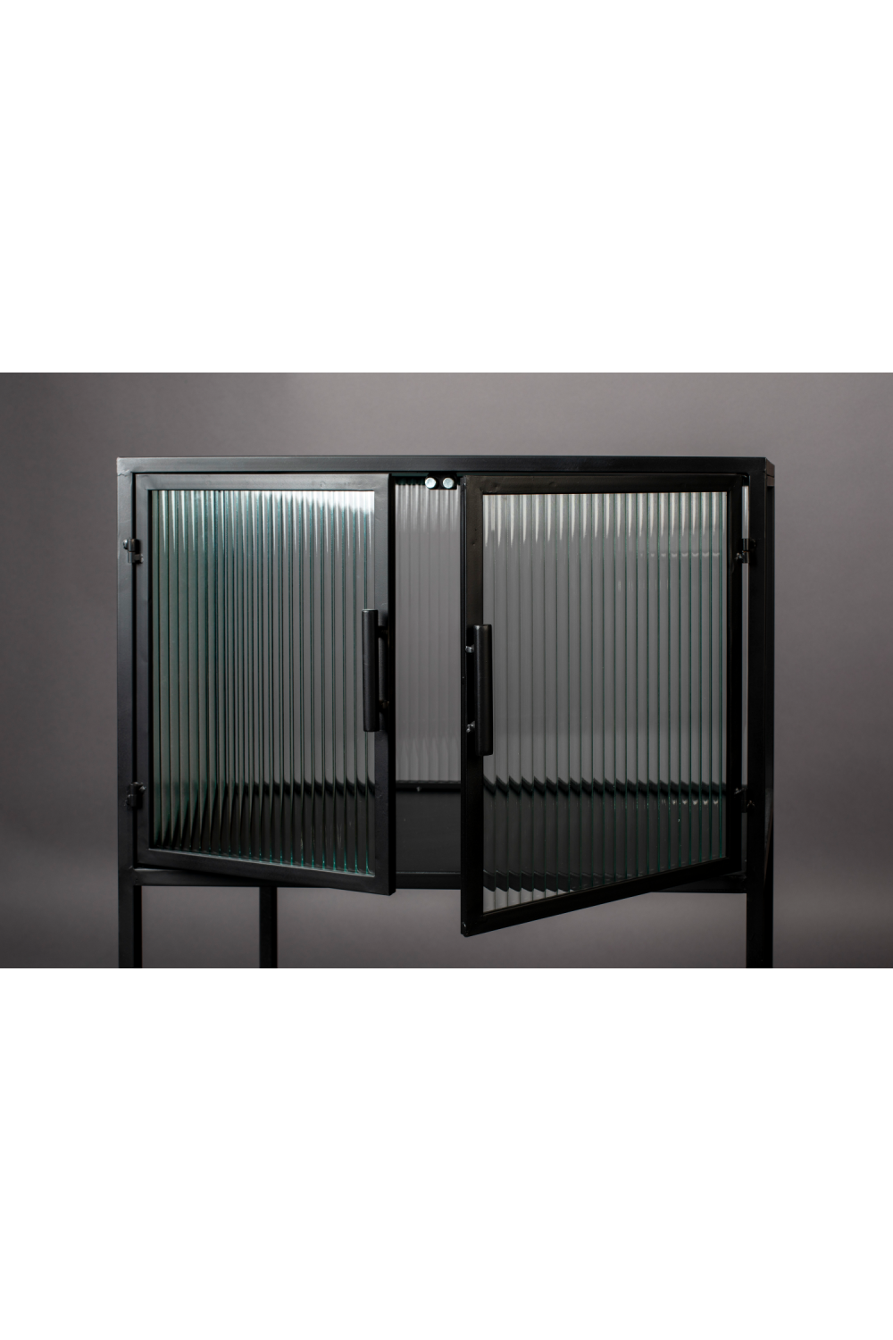 Black Framed Glass Cabinet | Dutchbone Boli | OROA.com